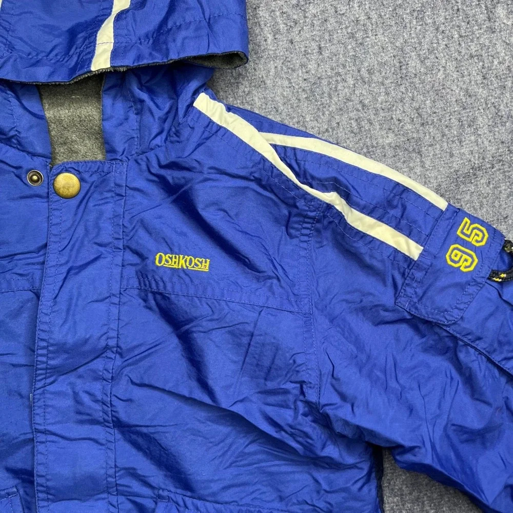 OshKosh Bgosh Boys Blue 3-in-1 System Jacket Fleece Liner Hooded Size L 7